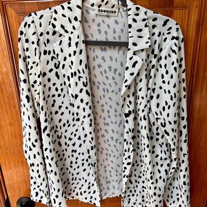 Cheetah Button Down